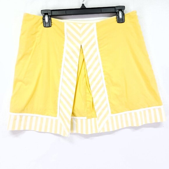 Lilly Pulitzer Women's Skort Yellow Size 10 A-Line Pleated Preppy - Picture 1 of 14